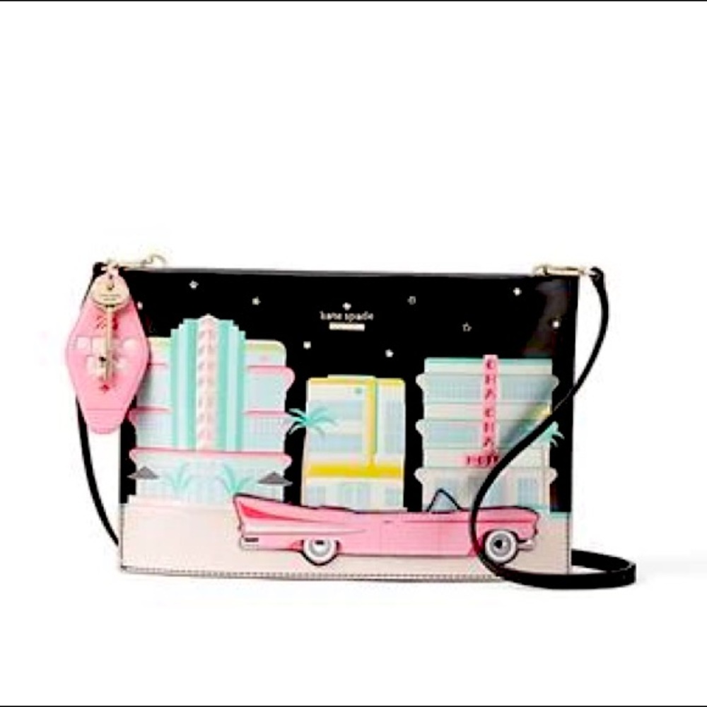 Kate Spade Checking In Car Simba Crossbody NWT